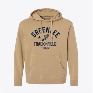 Greenlee Primary School Track and Field Pigment-Dyed Hoodie