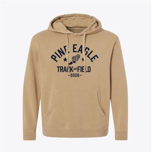 Pine Eagle High School Track and Field Pigment-Dyed Hoodie