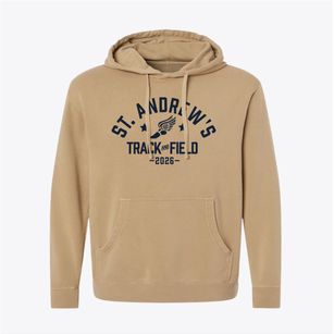 Saint Andrew's Catholic School Track and Field Pigment-Dyed Hoodie