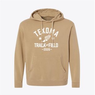 Texoma Christian School Track and Field Pigment-Dyed Hoodie