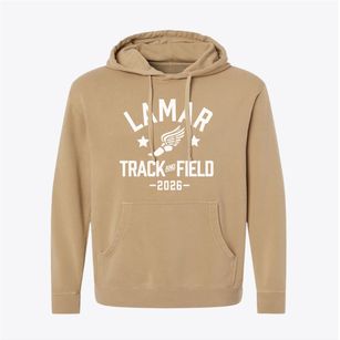 Lamar Middle School Track and Field Pigment-Dyed Hoodie