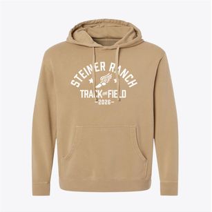 Steiner Ranch Elementary School Track and Field Pigment-Dyed Hoodie