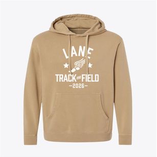 Lane Elementary School Track and Field Pigment-Dyed Hoodie