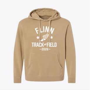 Flinn Elementary School Track and Field Pigment-Dyed Hoodie
