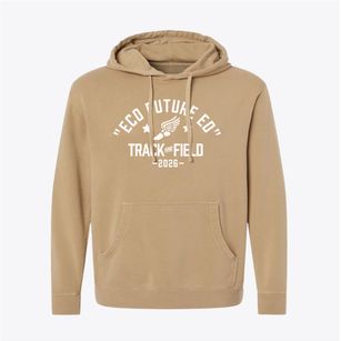 Education For Sustainable Development Track and Field Pigment-Dyed Hoodie