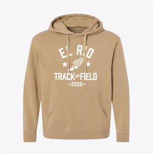 El Rio Elementary School Track and Field Pigment-Dyed Hoodie