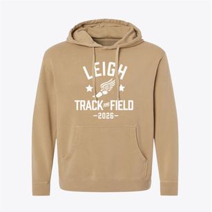 Leigh High School Track and Field Pigment-Dyed Hoodie
