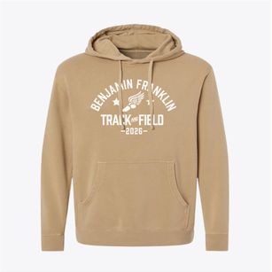Benjamin Franklin Middle School Track and Field Pigment-Dyed Hoodie