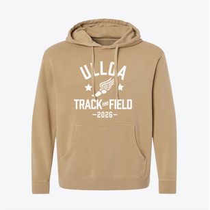 Ulloa Elementary School Track and Field Pigment-Dyed Hoodie