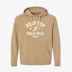 Rooftop Elementary School Track and Field Pigment-Dyed Hoodie