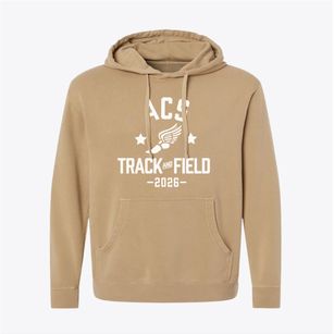 Academy Of Charter School Track and Field Pigment-Dyed Hoodie