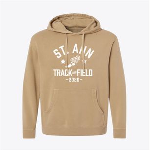 Saint Ann Elementary School Track and Field Pigment-Dyed Hoodie