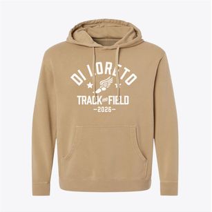 Di Loreto Magnet School Track and Field Pigment-Dyed Hoodie