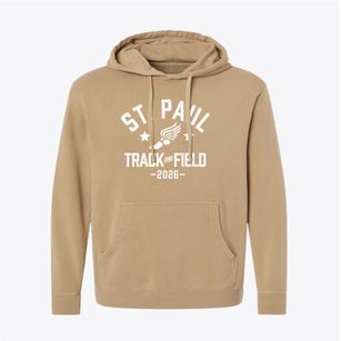 Saint Paul Lutheran School Track and Field Pigment-Dyed Hoodie