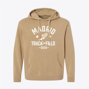 Madrid High School Track and Field Pigment-Dyed Hoodie