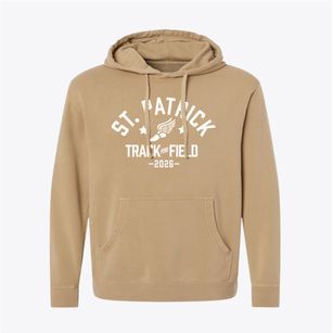 Saint Patrick School Track and Field Pigment-Dyed Hoodie