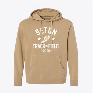 Seton Catholic Elementary School Track and Field Pigment-Dyed Hoodie