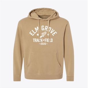 Elm Grove Middle School Track and Field Pigment-Dyed Hoodie