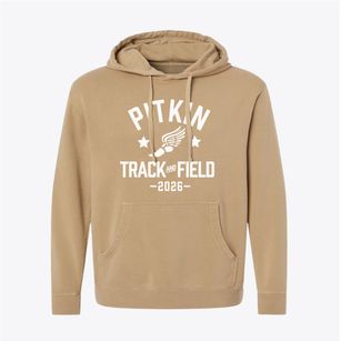 Pitkin High School Track and Field Pigment-Dyed Hoodie