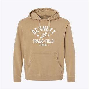Bennett Public School Track and Field Pigment-Dyed Hoodie