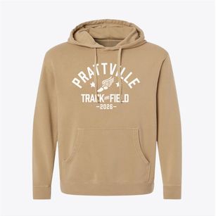 Prattville Intermediate School Track and Field Pigment-Dyed Hoodie