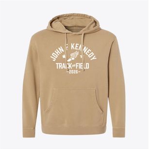 John F Kennedy Elementary School Track and Field Pigment-Dyed Hoodie