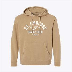 Saint Ambrose School Track and Field Pigment-Dyed Hoodie