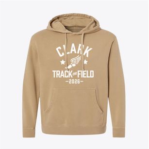 Clark Elementary School Track and Field Pigment-Dyed Hoodie