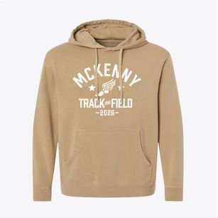Mckenny Elementary Track and Field Pigment-Dyed Hoodie