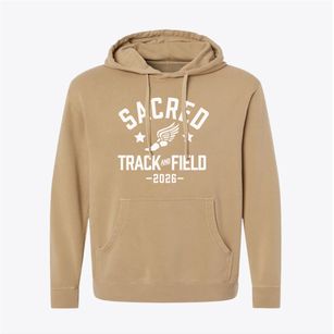Sacred Heart Grade School Track and Field Pigment-Dyed Hoodie