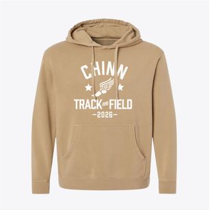 Chinn Elementary School Track and Field Pigment-Dyed Hoodie