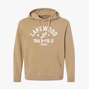 Lakewood Elementary School Track and Field Pigment-Dyed Hoodie