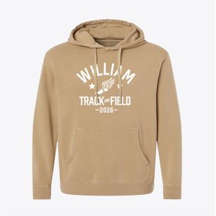 Ps 93 William H Prescott Track and Field Pigment-Dyed Hoodie