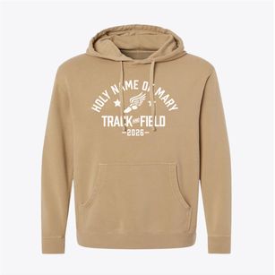 Holy Name Of Mary Parish Track and Field Pigment-Dyed Hoodie