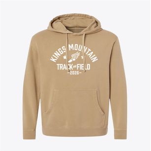 Kings Mountain Intermeidiate Track and Field Pigment-Dyed Hoodie