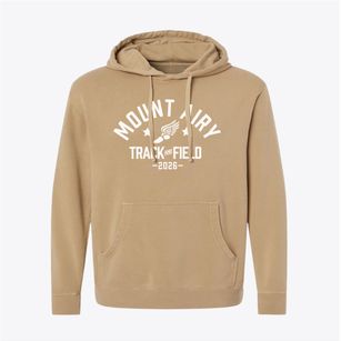 Mount Airy Junior High School Track and Field Pigment-Dyed Hoodie