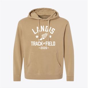 Landis Elementary School Track and Field Pigment-Dyed Hoodie