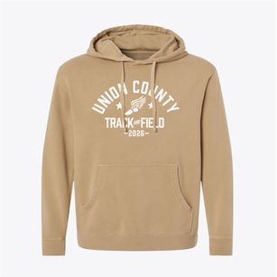 Union County Career Center Track and Field Pigment-Dyed Hoodie