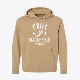 Crim Elementary School Track and Field Pigment-Dyed Hoodie