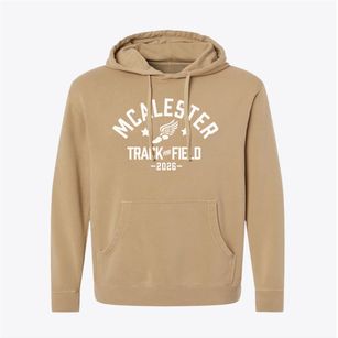 Mcalester Christian Academy Track and Field Pigment-Dyed Hoodie