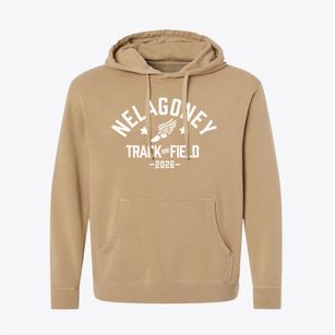 Nelagoney High School Track and Field Pigment-Dyed Hoodie