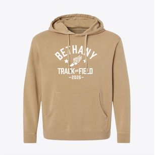 Bethany Christian Academy Track and Field Pigment-Dyed Hoodie