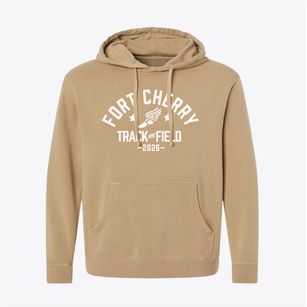 Fort Cherry Elementary School Track and Field Pigment-Dyed Hoodie