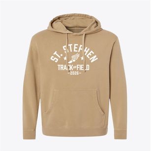 Saint Stephen Regional School Track and Field Pigment-Dyed Hoodie