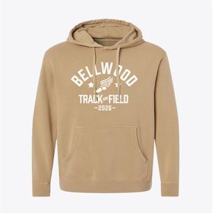 Bellwood Elementary School Track and Field Pigment-Dyed Hoodie