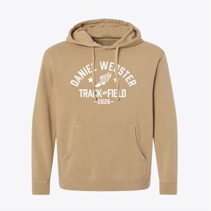 Daniel Webster Elementary School Track and Field Pigment-Dyed Hoodie