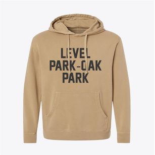 Level Park-oak Park Michigan Classic Block Pigment-Dyed Hoodie