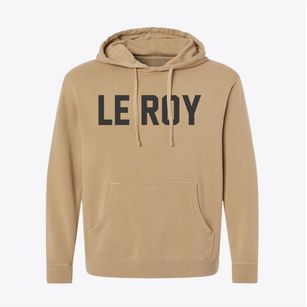 Le Roy Illinois Classic Block Pigment-Dyed Hoodie