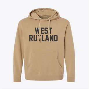 West Rutland Vermont Classic Block Pigment-Dyed Hoodie