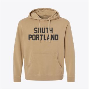 South Portland Maine Classic Block Pigment-Dyed Hoodie